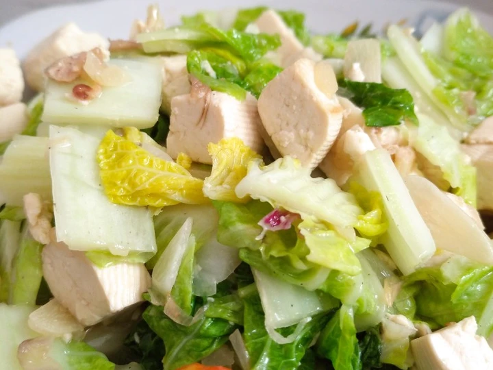 Langkah Gampang Membikin Resep Tumis sawi putih tahu yang Menggugah Selera Anti Ribet, Uenak Banget