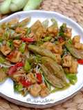 Oseng Sayuran (Terung Putih, Buncis, Tauge, Petai)