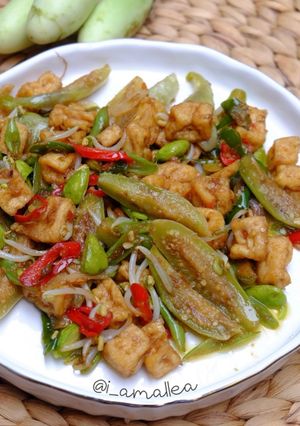 Foto resep Oseng Sayuran (Terung Putih, Buncis, Tauge, Petai)
