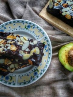 Foto resep Brownies Alpukat (Fudgy Avocado Brownies) #BrowniesAlpukat