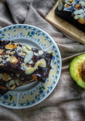 Foto resep Brownies Alpukat (Fudgy Avocado Brownies) #BrowniesAlpukat