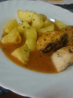 Una foto de Bacalao a la Vizcaína