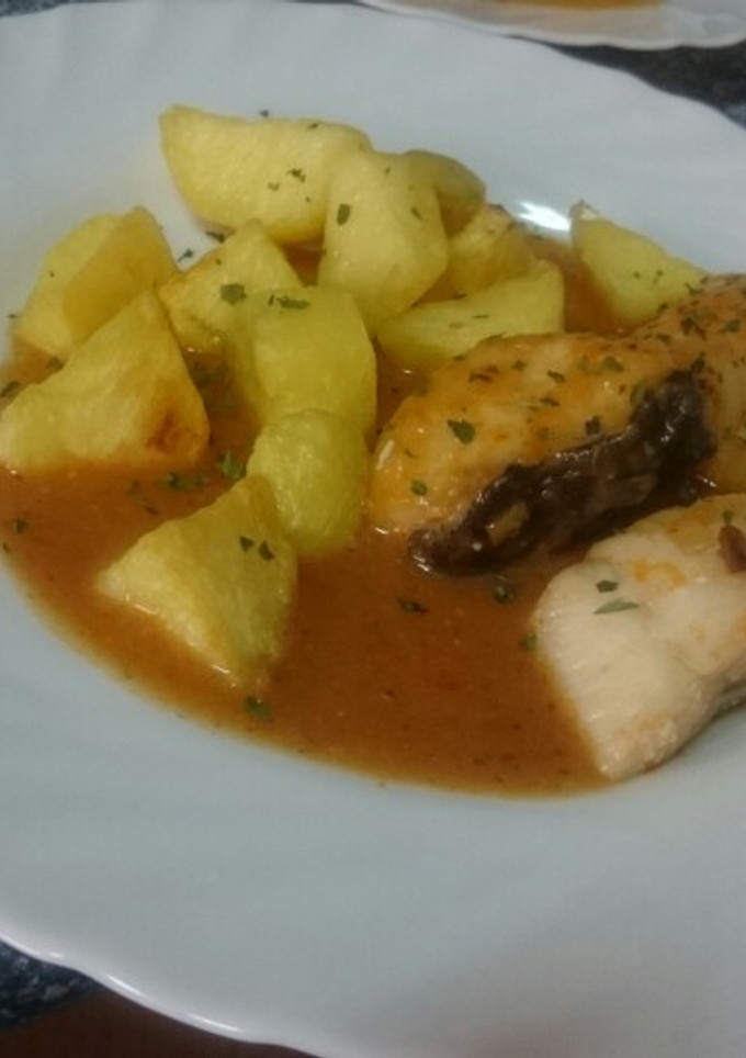 Una foto de Bacalao a la Vizcaína