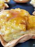 Tartaleta de manzana con crema pastelera y confitura de calabaza