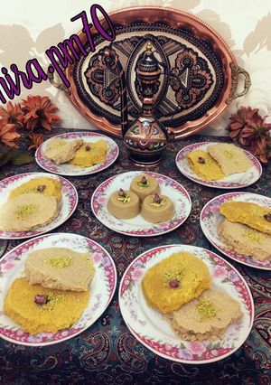 عکسی از دستور حلوا کفگیری تبریزی