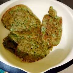 A picture of Cemilan bayi 10 bulan (omlet bayam).