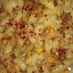 A picture of Corn veg pasta.