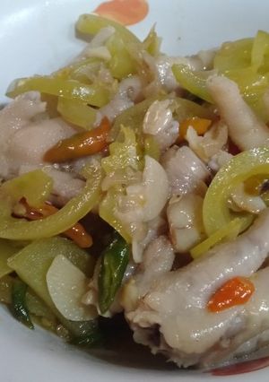 Foto resep Oseng Ceker Tomat Ijo