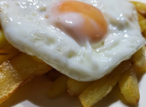 Una foto de Huevo frito