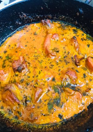 A picture of Kadai chicken.