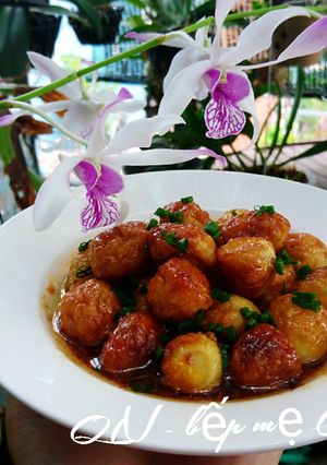 Hình của món Trứng cút rim nước mắm.