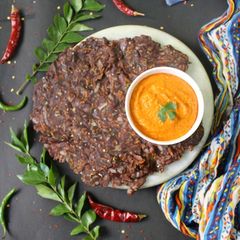 A picture of Ragi Roti / finger millet flour roti.