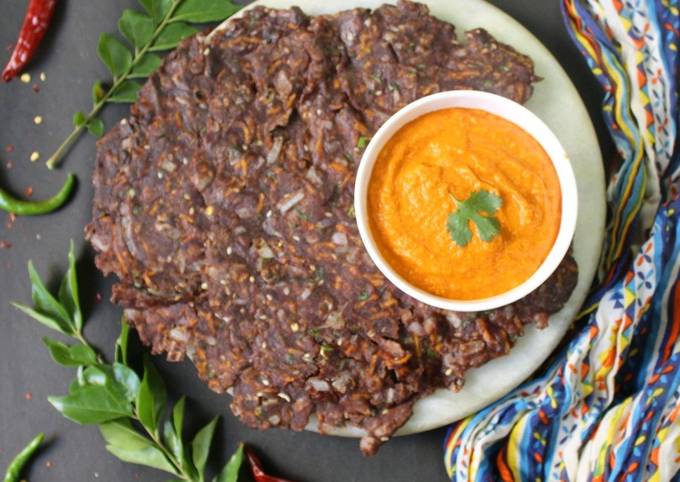 Ragi Roti / finger millet flour roti