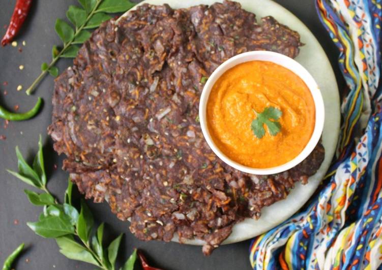 Ragi Roti / finger millet flour roti