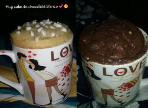 Una foto de Torta en taza en microondas! 3 MINUTOS! mug cake! Fácil y Rica!