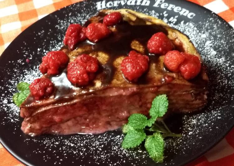 Málnás- gesztenyés rakott palacsinta