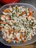 Ceviche de pescado y camarón