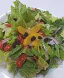 Ensalada con melocotón