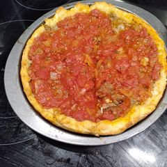 A picture of Chicago Style Pizza.