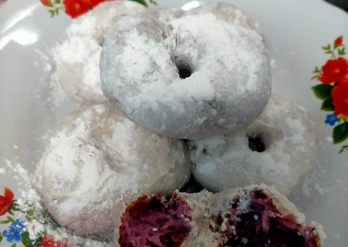 Donat Ubi Ungu (Tanpa Telur)