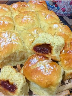 Una foto de Pan dulce buchty - brioche