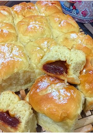Una foto de Pan dulce buchty - brioche