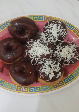 Foto resep Donat cokelat keju simple