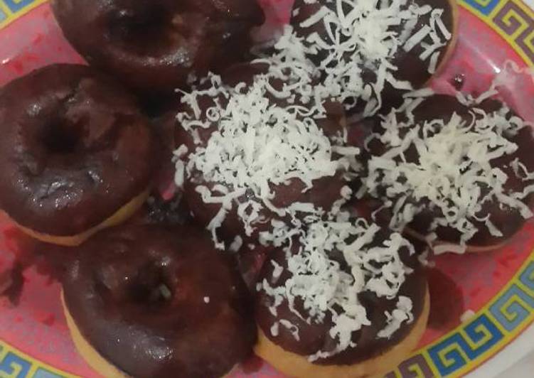 Donat cokelat keju simple