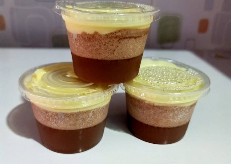 Resep Puding Busa Coklat Fla Sederhana