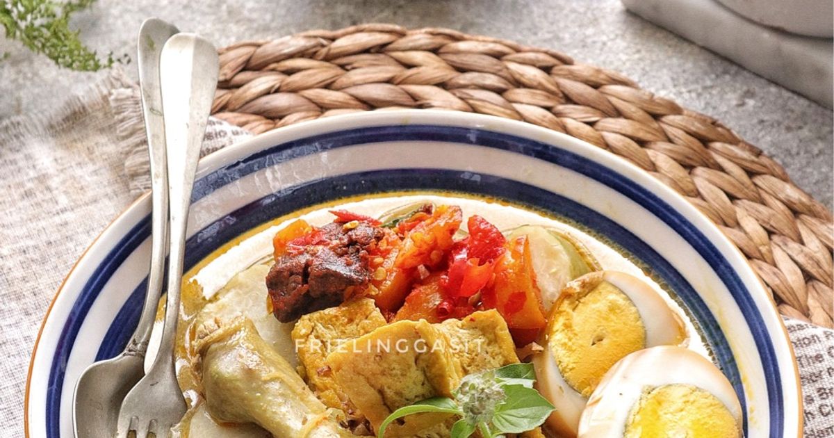 Lontong Cap Go Meh Versi Simple, all in 1