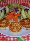 Tortitas de puré de papa seco