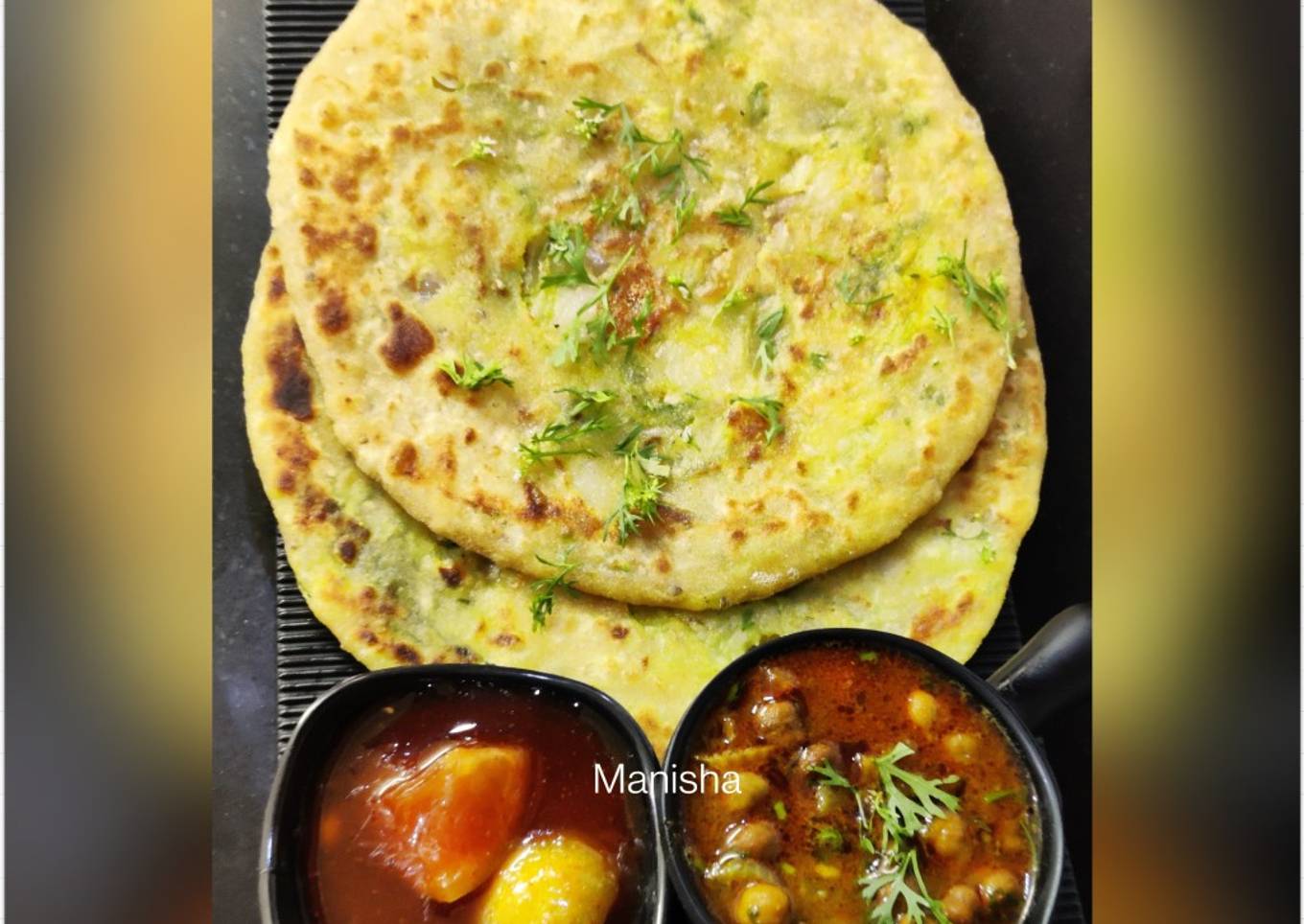 Aloo Pyaaz Paratha(Potato onion paratha)