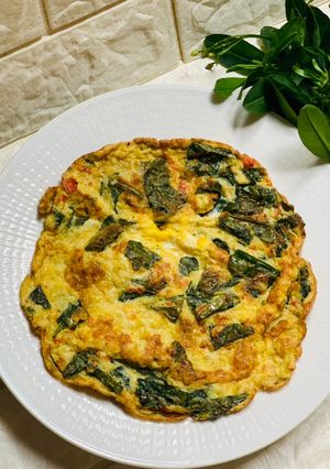 Foto resep Telur Dadar Daun Ginseng