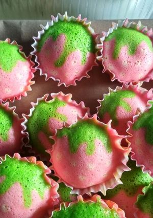 Foto resep Bolu kukus karakter 🍓