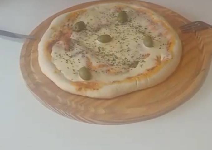 Pizza casera súper fácil y rápida Receta de Fran Cocina- Cookpad