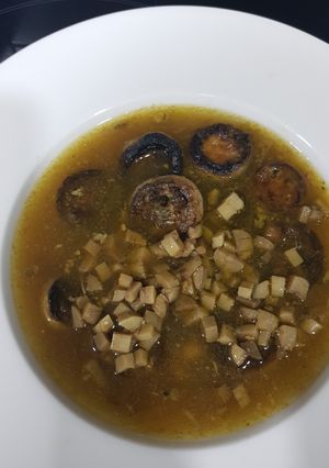 Foto principal de Champiñones al cava con roquefort