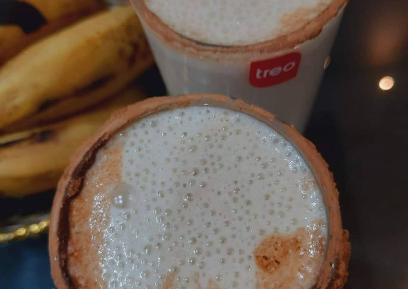 Choco walnut banana smoothie