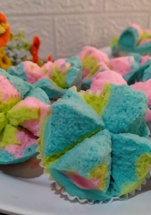 Foto resep Bolu kukus mekar 1 telur tanpa air soda