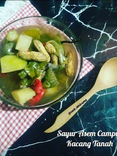 Foto resep Sayur Asem Campur Kacang Tanah