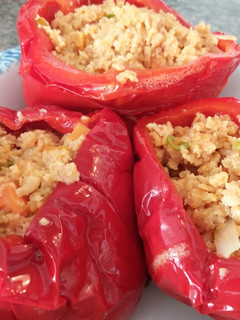Una foto de Pimientos rellenos de soja