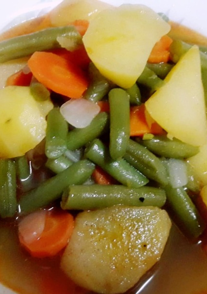Una foto de Judías verdes con patatas