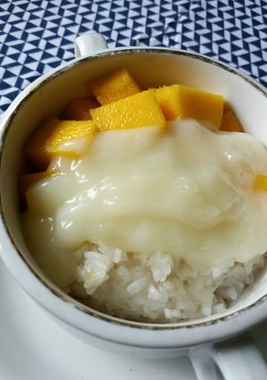 Foto resep Mango Sticky Rice (vla susu)