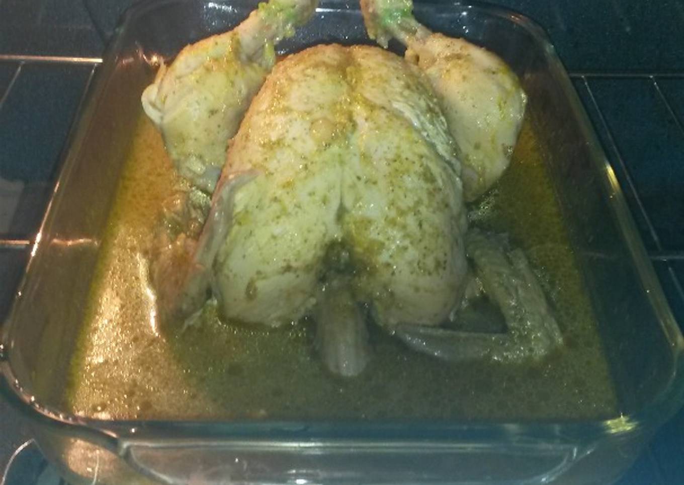 Pollo Horneado Relleno de Frutas