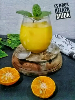 Foto resep Es Jeruk Kelapa Muda