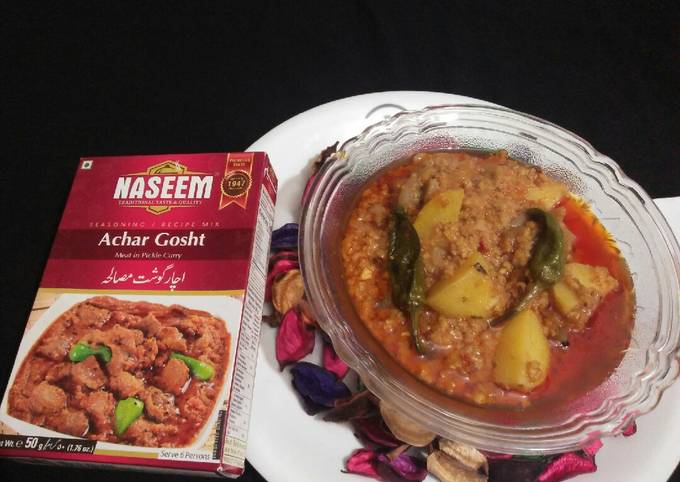 Steps to Make Ultimate Acchari Qeema Aloo😃😃