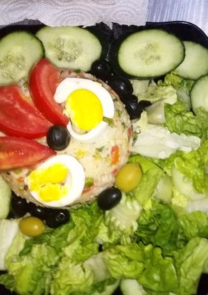 صورة لوصفة سلاطة ماسيدوان وخس