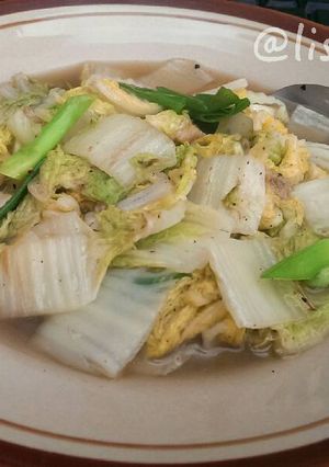 Foto resep Tumis Kuah Cah Sawi Putih Ayam Sederhana & Wangi Resep Mama