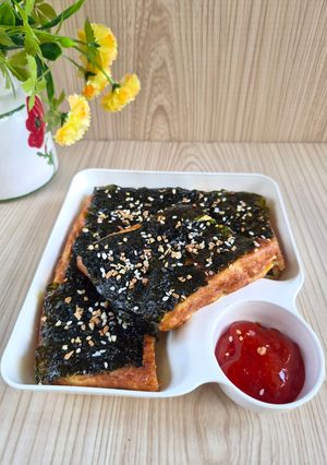 Foto resep Omelette Tahu Telur Nori