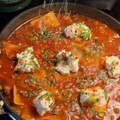 A picture of High protein lasagna soup ✨.