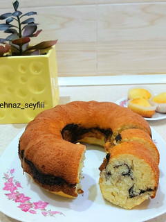 عکسی از دستور کیک نارگیلی ، کیک موج دار